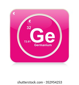germanium chemical element button