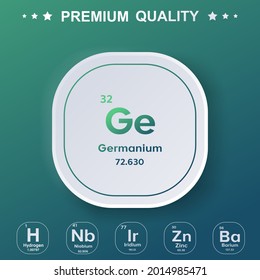 Germanium element from the periodic table - Modern design