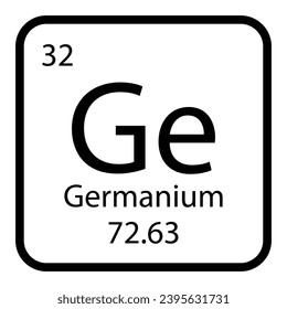 Germanium-Symbol-Vektorgrafik-Design