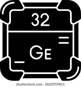 Germanium Line vector Icon Design