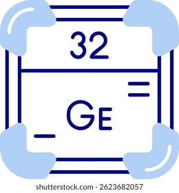Germanium Line vector Icon Design