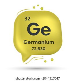 Símbolo germano. Burbuja del discurso, póster y concepto de pegatina. 3.ª burbuja de habla