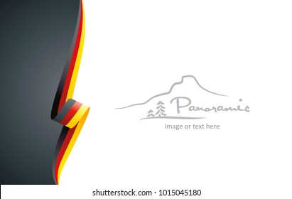 Germany abstract flag brochure cover poster wall mural background vector