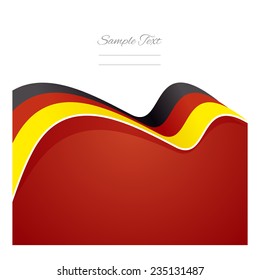 Germany abstract flag ribbon vector