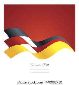 Germany abstract ribbons flag vector