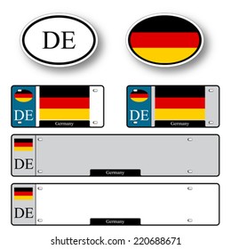 germany auto set against white background, abstract vector art illustration, image contains transparency
