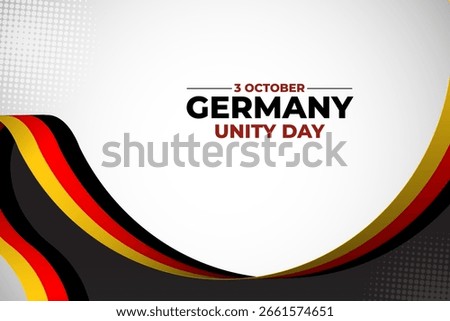 germany background with national flag and small text germany unity day