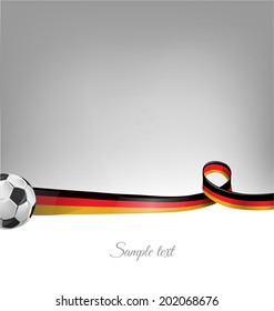 germany background with soccer ball