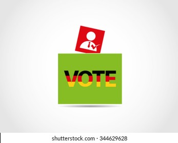 Germany Ballot Box Candidate