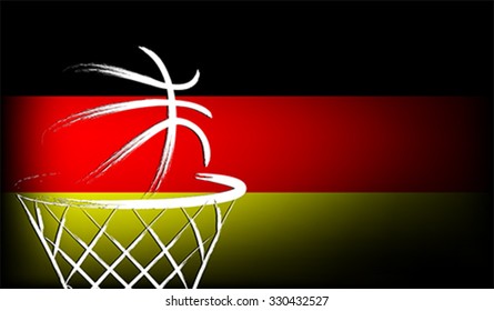 Germany basket ball, vector