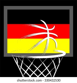 Germany  basket ball, vector 
