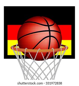 Germany basket ball, vector