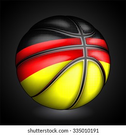 Germany  basket ball, vector 