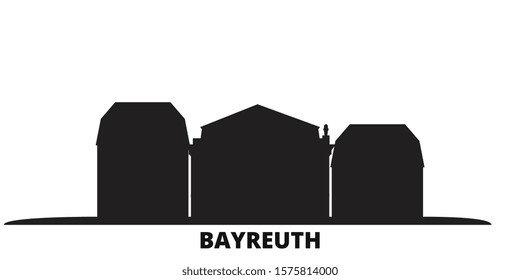 Germany, Bayreuth, Margravial Opera Housebayreuth city skyline isolated vector illustration. Germany, Bayreuth, Margravial Opera Housebayreuth travel black cityscape