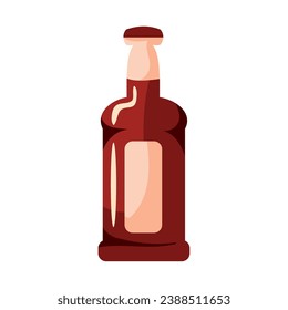 germany beer bottle illustration isolated