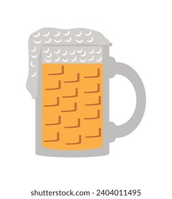 germany beer mug illustration isolated