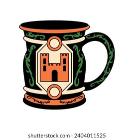 germany beer steins design isolated icon