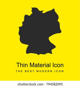 Germany bright yellow material minimal icon or logo design