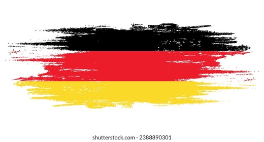 Bandera de pincel de Alemania, elemento de diseño de la bandera de la bandera de la bandera de Alemania