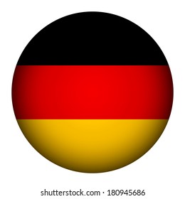 Germany button flag sign or badge for website.