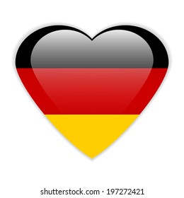 Germany button flag sign or badge for website.