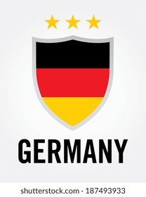 Germany Championship Soccer Crest - Vector