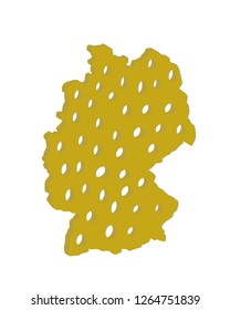 Germany cheese form 3d map design
