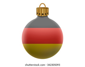 germany christmas ball isolated