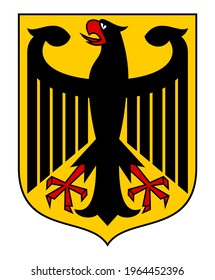 Germany Coat of Arms National Symbol Vector Isolated On White