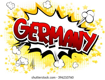 Germany - Comic book style word