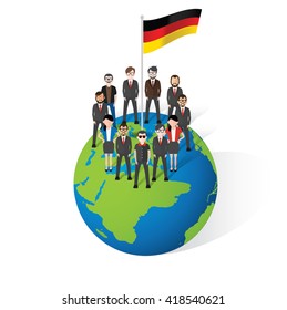 Germany concept design on white background,vector