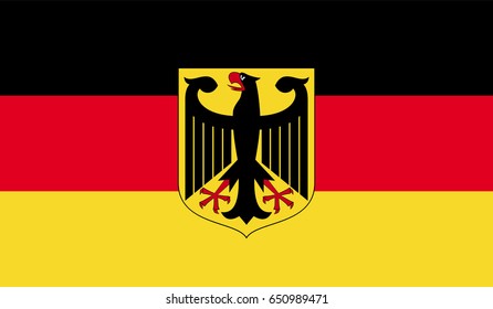 Germany contry flag with high resolution vector.