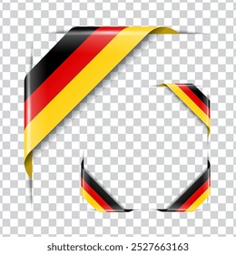 Alemania acorrala bandera nacional con sombra