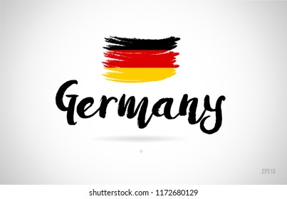 germany country flag concept with grunge design suitable for a logo icon design