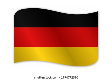 Diseño vectorial de la bandera de Alemania