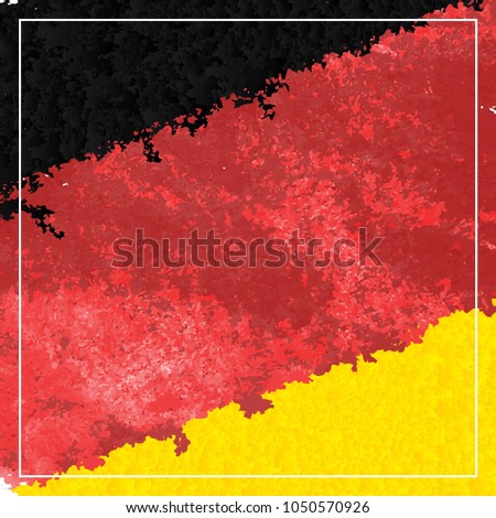 Germany Country vector flag, grudge version