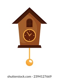 germany cuckoo clock design illustration isolated