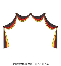Germany curtains isolated