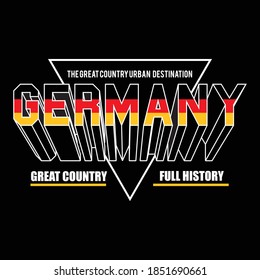 germany design typography,vector illustration for print