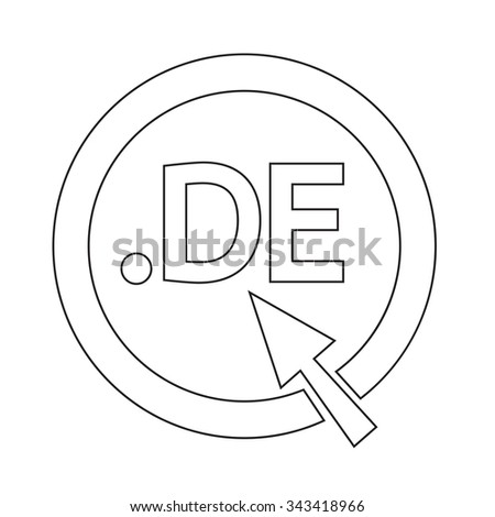 Germany Domain Dot De Sign Icon Stock Vector Royalty Free Images, Photos, Reviews