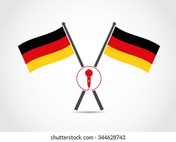 Germany Emblem Flag Singer