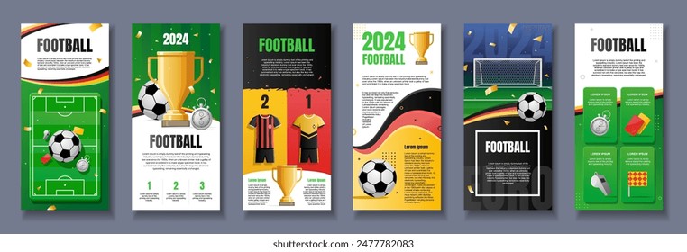 Germany euro soccer cup posters 2024 set