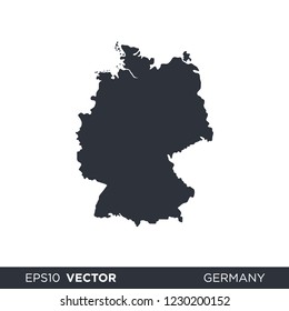 Germany - europe state map vector logo template