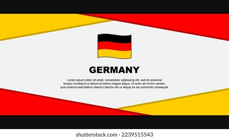 Germany Flag Abstract Background Design Template. Germany Independence Day Banner Cartoon Vector Illustration. Germany Vector