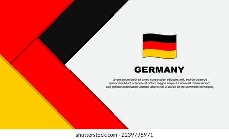 Germany Flag Abstract Background Design Template. Germany Independence Day Banner Cartoon Vector Illustration. Germany