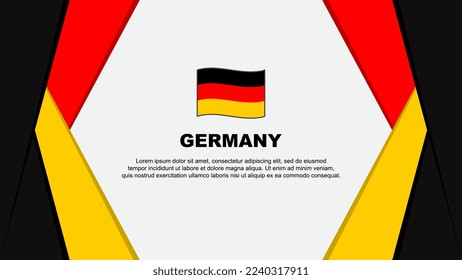 Germany Flag Abstract Background Design Template. Germany Independence Day Banner Cartoon Vector Illustration. Germany Design
