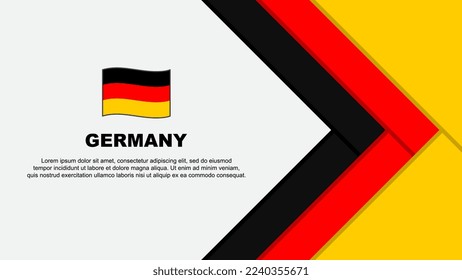 Germany Flag Abstract Background Design Template. Germany Independence Day Banner Cartoon Vector Illustration. Germany Template