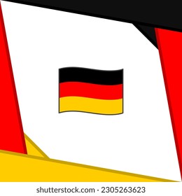 Germany Flag Abstract Background Design Template. Germany Independence Day Banner Social Media Post. Germany Cartoon