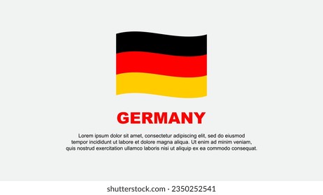 Germany Flag Abstract Background Design Template. Germany Independence Day Banner Social Media Vector Illustration. Germany Background