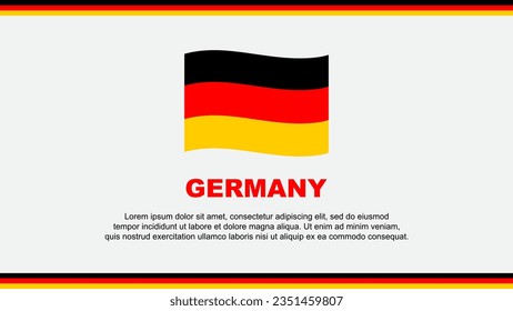 Germany Flag Abstract Background Design Template. Germany Independence Day Banner Social Media Vector Illustration. Germany Design